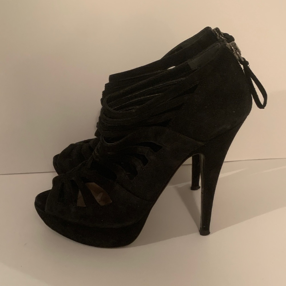 Miu Miu Black Strappy Heels